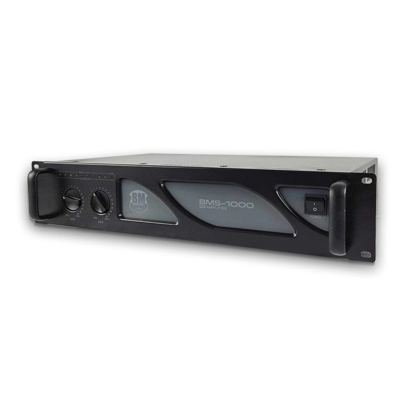 BM Sonic BMS-1000 – dvojkanálový výkonový zosilňovač 2×500 W (MOSFET s trvalým chladením)