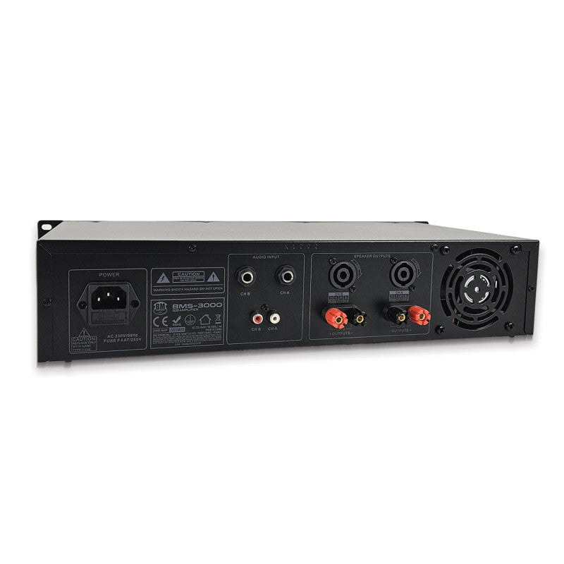 BM Sonic BMS-3000 – dvojkanálový výkonový zosilňovač 2×1500 W (MOSFET s trvalým chladením)