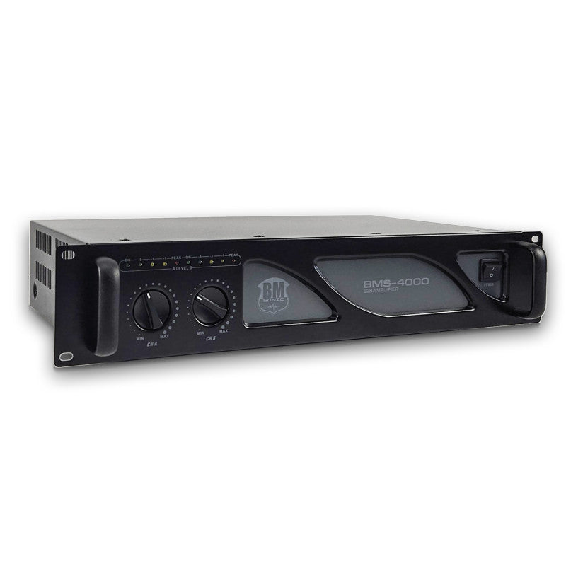 BM Sonic BMS-4000 – dvojkanálový výkonový zosilňovač 2×2000 W (MOSFET s trvalým chladením)