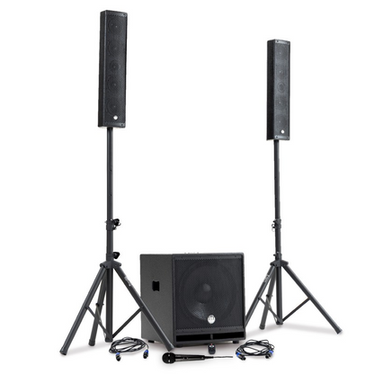 BM SONIC – Profesionálna audio súprava 1200 W s mikrofónom, Bluetooth, USB, SD a AUX