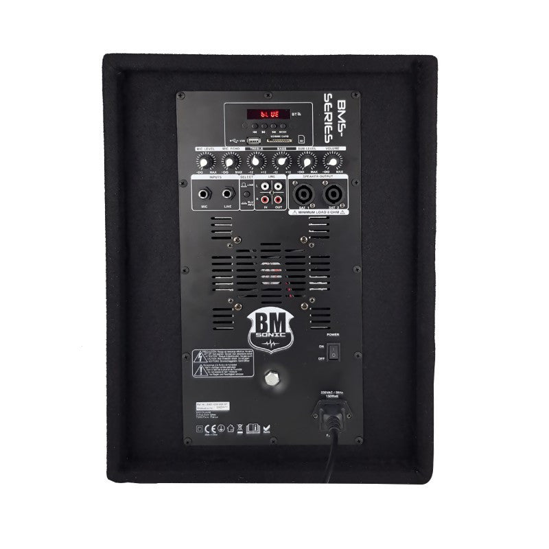 BM SONIC – Audio súprava 1000W – BLUETOOTH / USB / SD / AUX + STOJKY + KÁBLE + OCHRANNÉ PUZDRO