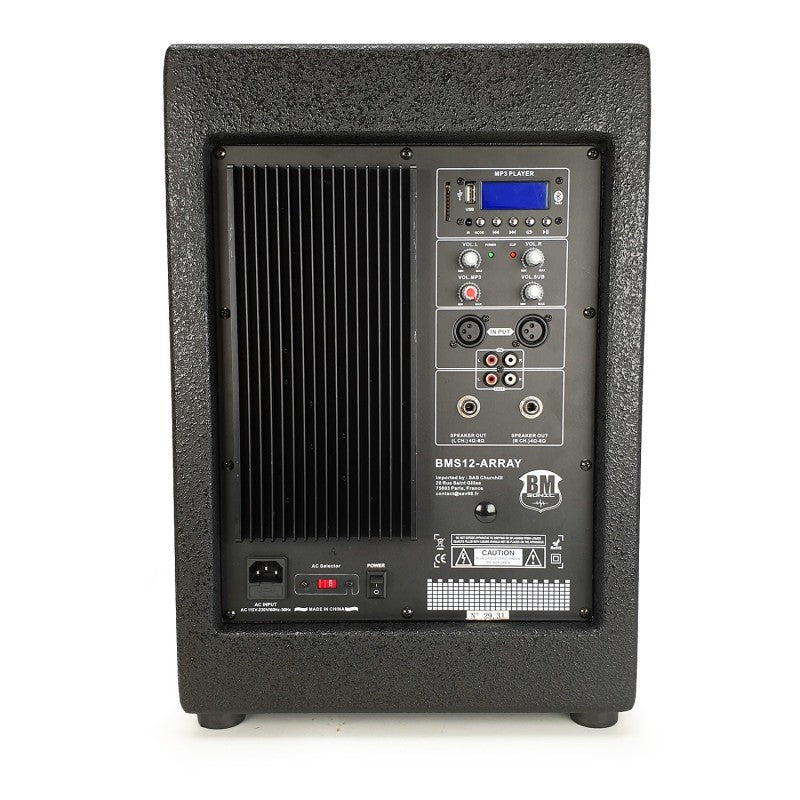 BM SONIC – DJ audio súprava Pure Array 1000 s 2 satelitmi, subwooferom, stojanmi, USB, Bluetooth, SD a AUX