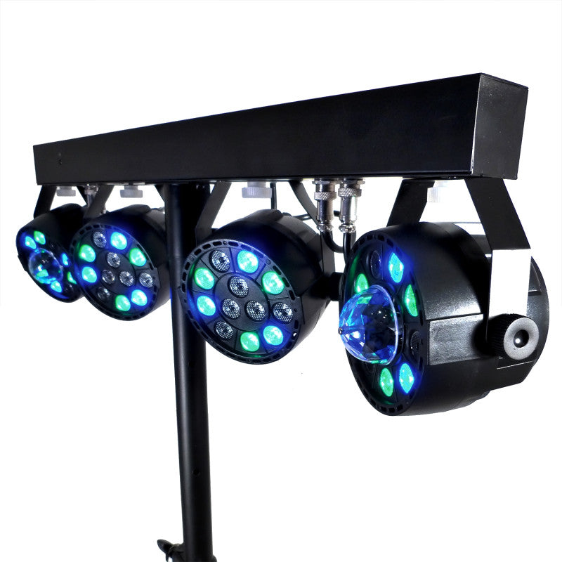 BM SONIC – Výkonná audio súprava 3000 W s LSC215 reproduktormi 2×2000 W, mixážnym pultom, Bluetooth, a portikom so 8 LED svetlami